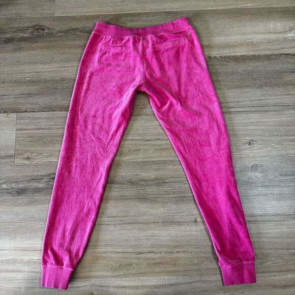 Juicy Couture Women's XS Magenta Pink Velour Jogger & Hoodie Track Suit Y2K - Picture 12 of 15